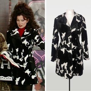 Fran Fine (The Nanny) Cow-Print Coat